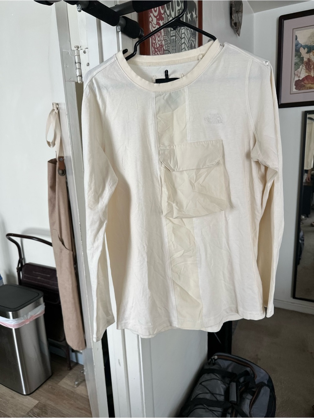 (North Face Sample/Test Garment) North Face Men’s Long-Sleeve Shirt in Cream